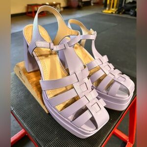 BP Lavender Platform Sandals